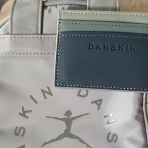 NEW | DANSKIN Sage Silver Small Backpack + Card Case Dance Ballet Gym Theater